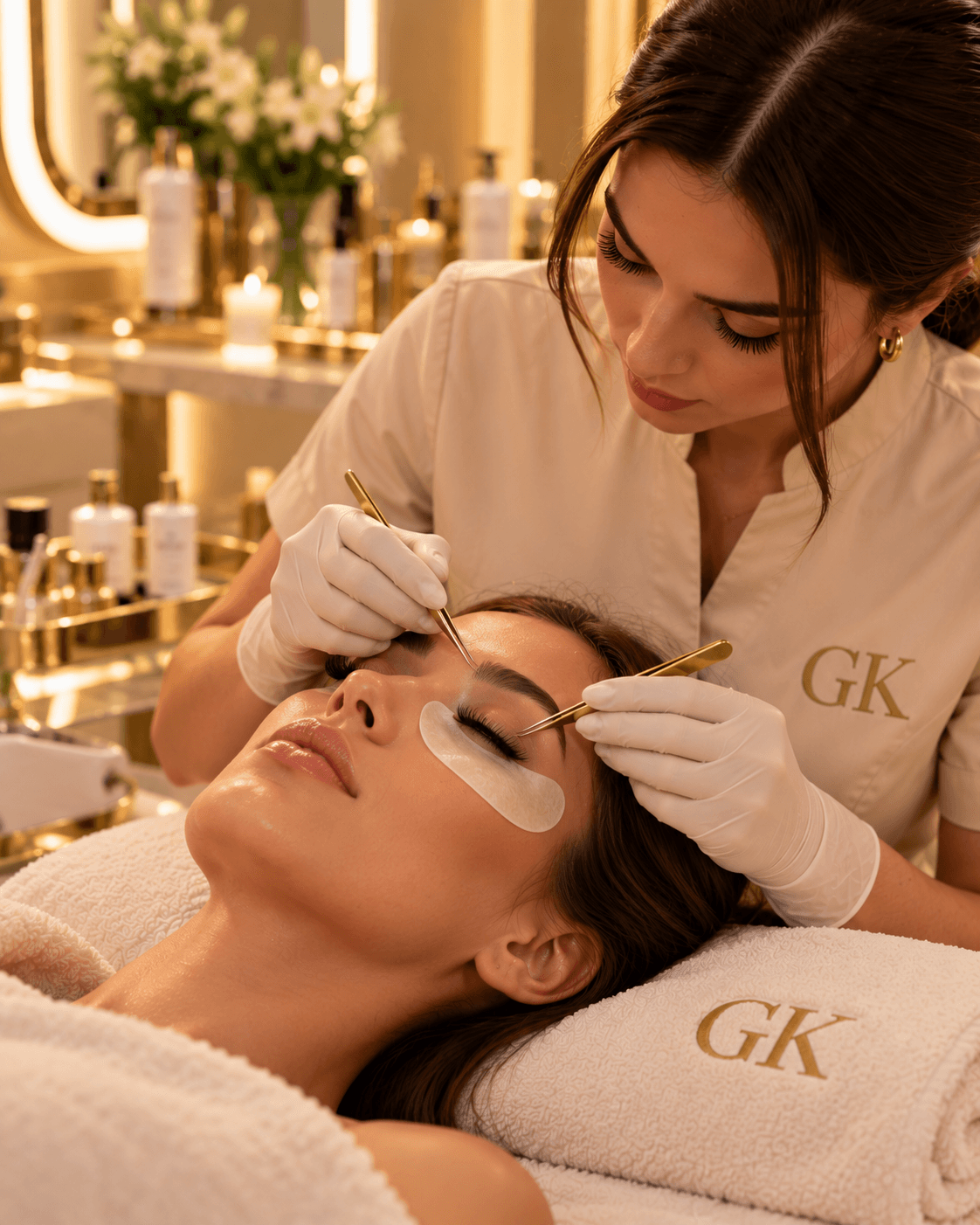 Gülümser Koç Beauty & Wellness kaş ve kirpik uygulaması